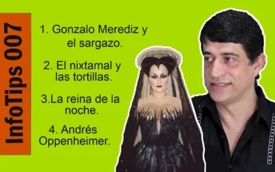 InfoTips 007 Gonzalo Meredis: sargazo. Las tortillas. Las reinas de la noche. Andrés Oppenheimer.